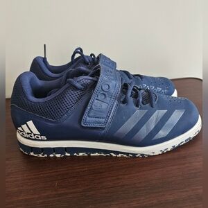 ADIDAS Performance Powerlift, Weightlifting Blue Athletic Shoes, Sneakers